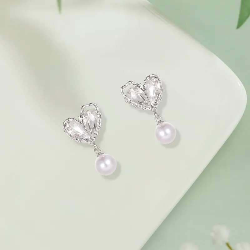 Inkopper 925 Silver Needles Earrings Women's-2