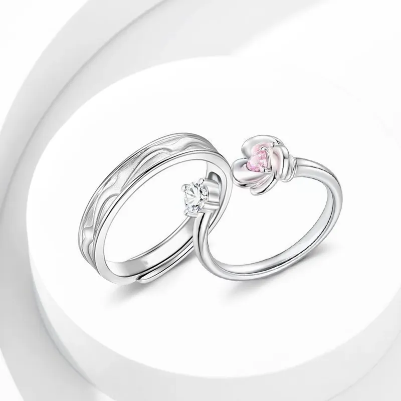 Inkopper 925 Sterling Silver Rings Unisex-7