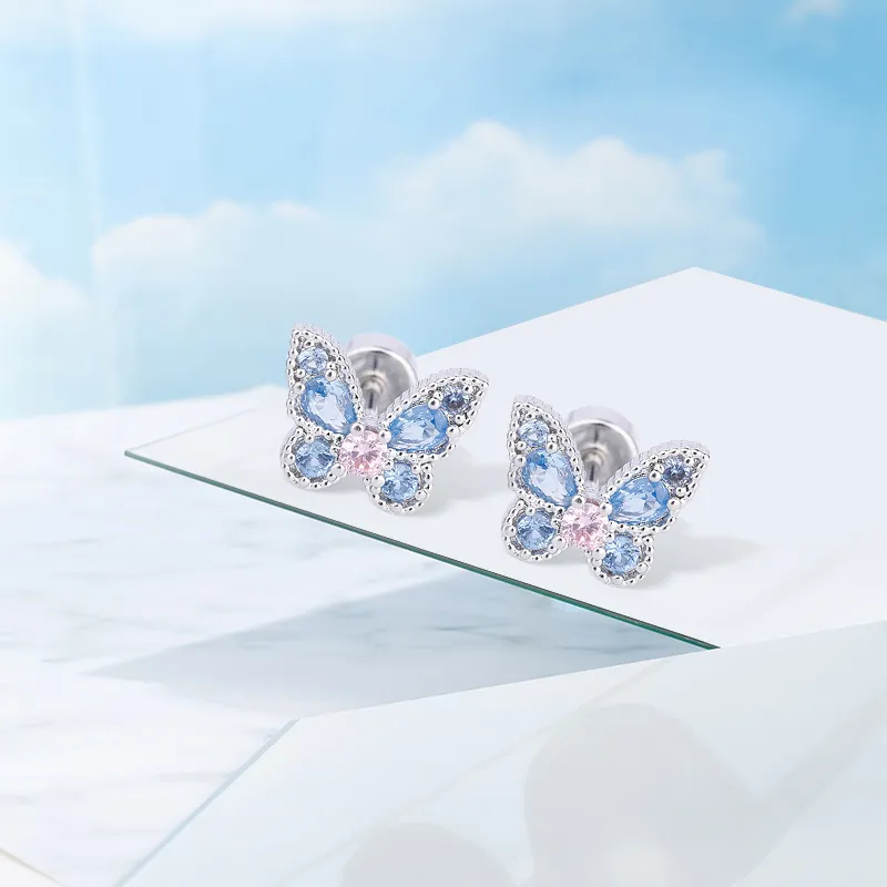 Inkopper Titanium Steel Stud Earrings Women's-3