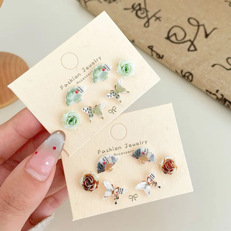 Inkopper Resin Stud Earrings Women's-1