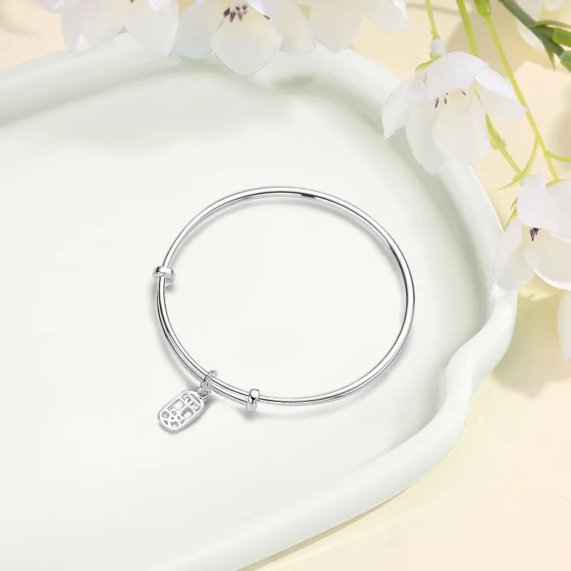 Inkopper Sterling Silver Bangles Women's-4