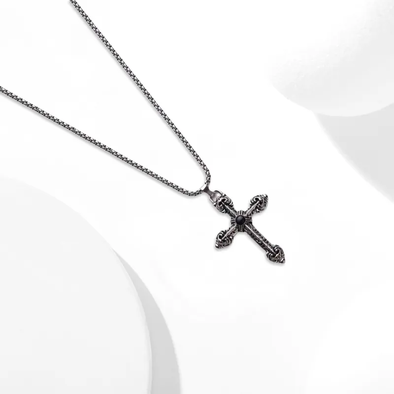 Inkopper Titanium Steel Necklaces Unisex-4