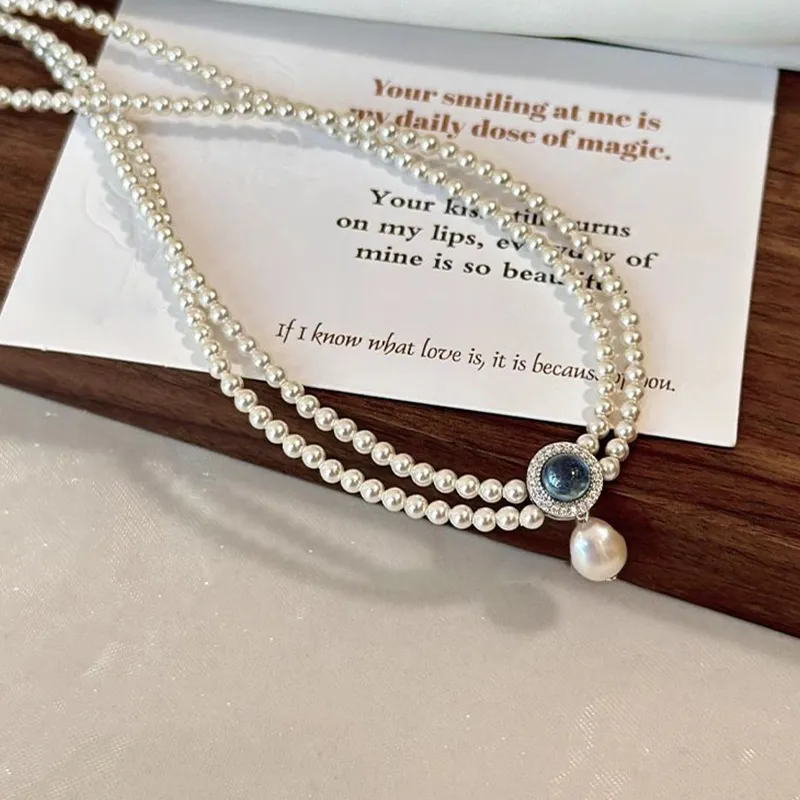 Inkopper Faux Pearl Necklaces Women's-2