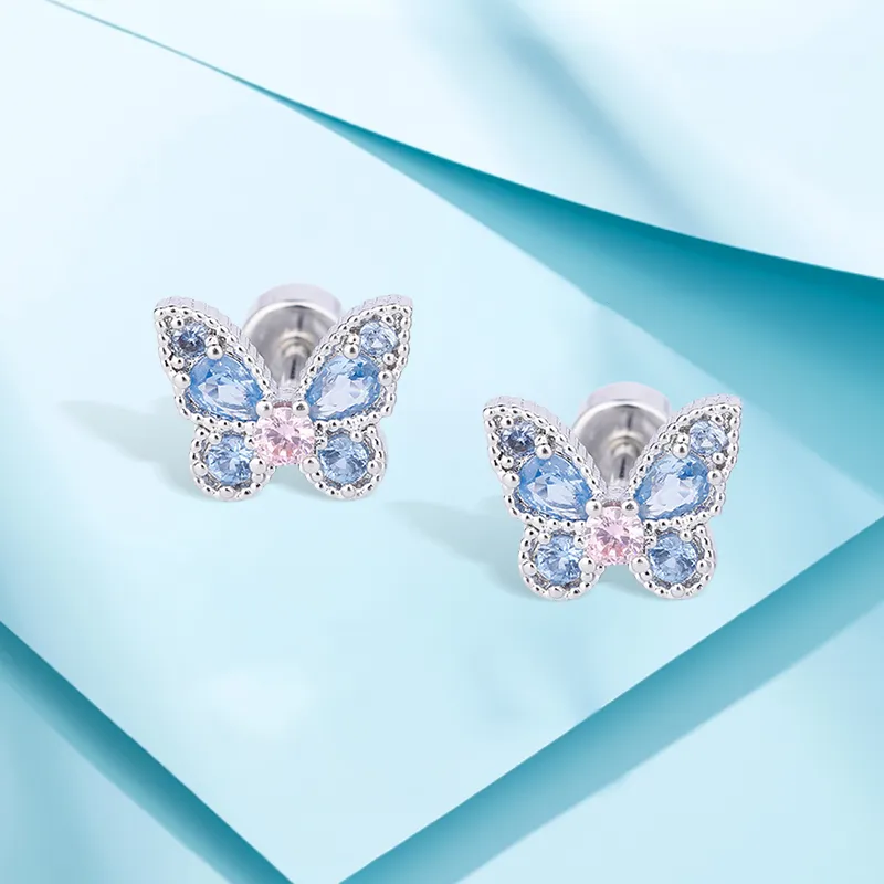 Inkopper Titanium Steel Stud Earrings Women's-2