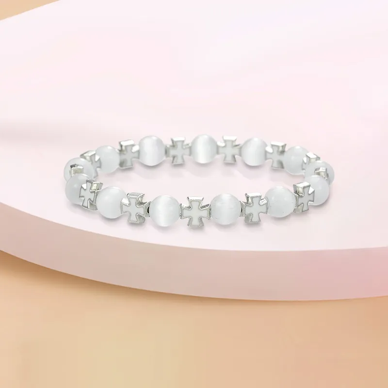 Inkopper Glass Cat Eye Bracelets Unisex-4