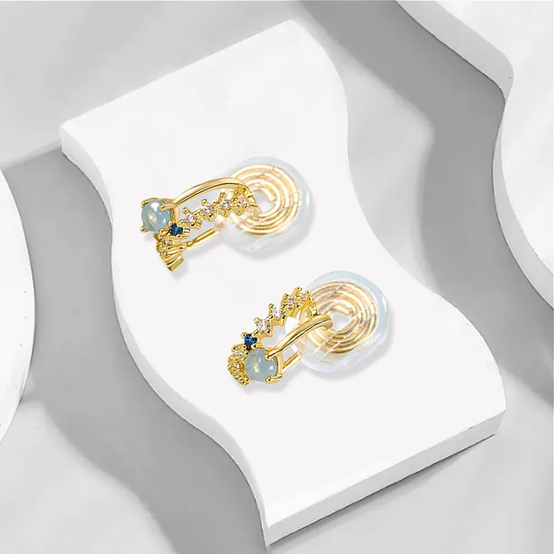 Inkopper Alloy Clip On Earrings Women's-3