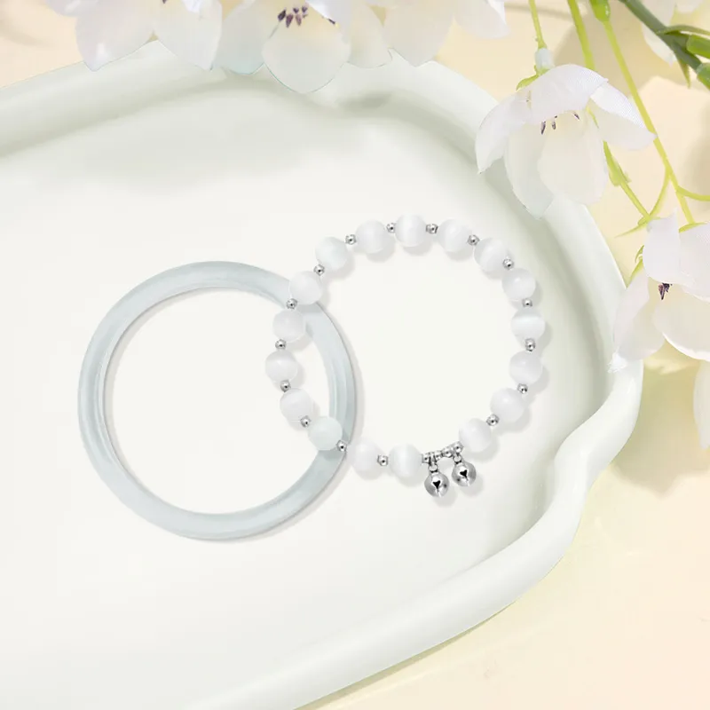 Inkopper Glass Cat Eye Bracelets Women's-1