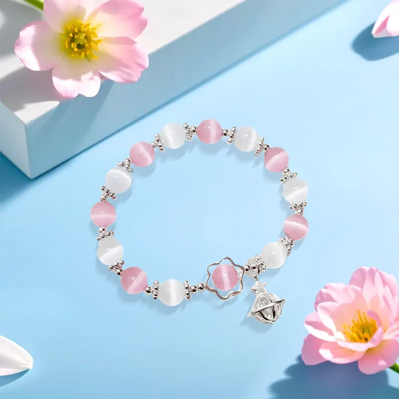 Inkopper Glass Cat Eye Bracelets Women's-1
