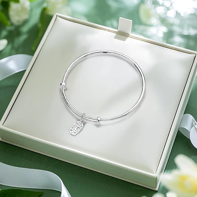 Inkopper Sterling Silver Bangles Women's-1