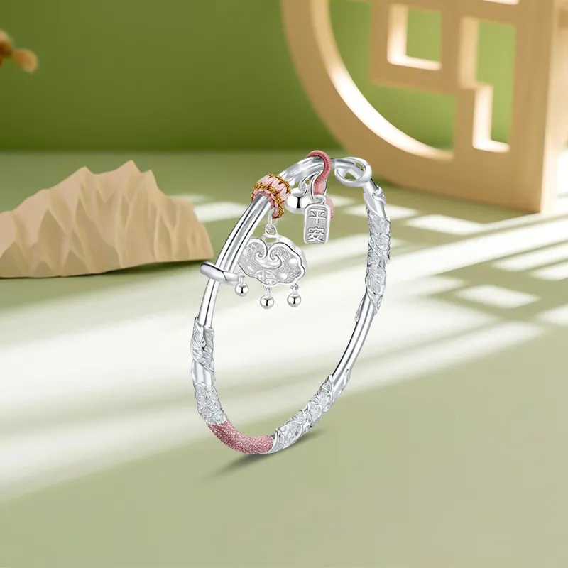 Inkopper 999 Fine Silver Bangles Women's-1