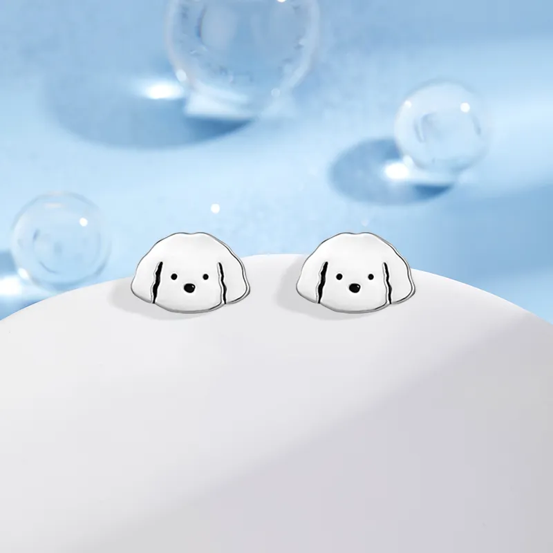 Inkopper Sterling Silver Stud Earrings Women's-1