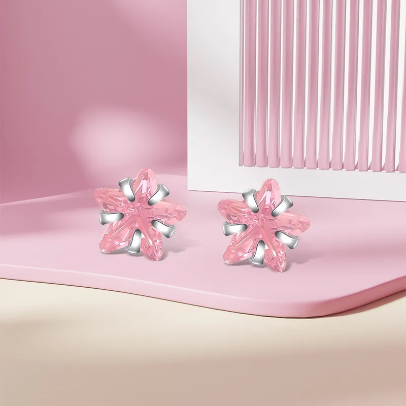 Inkopper 990 Silver Stud Earrings Women's-3