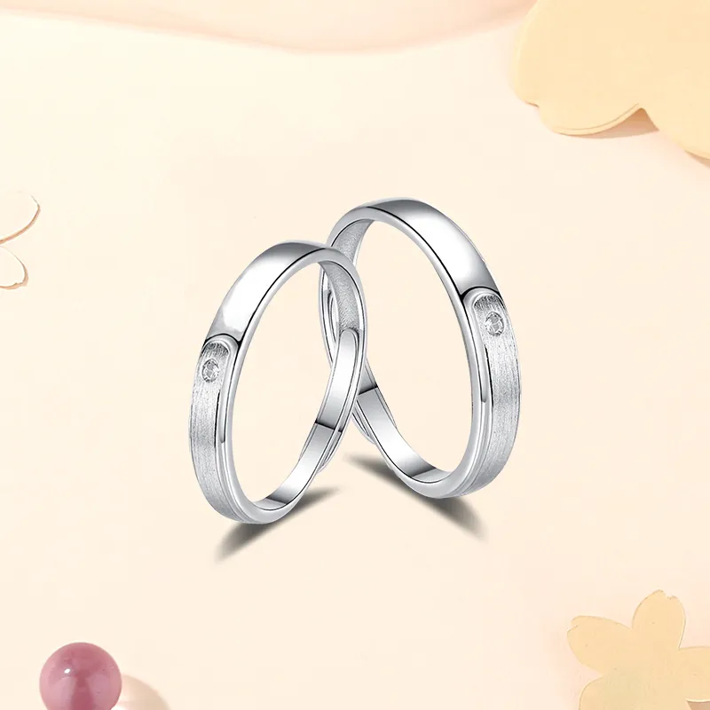 Inkopper 925 Sterling Silver Rings Unisex-5