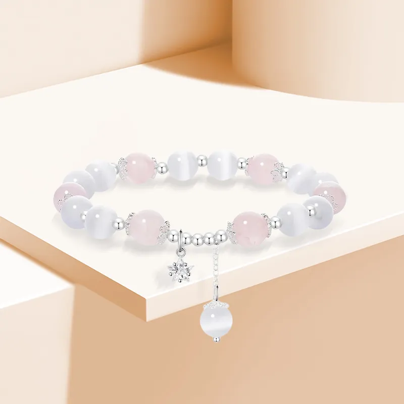 Inkopper Glass Cat Eye Bracelets Women's-3