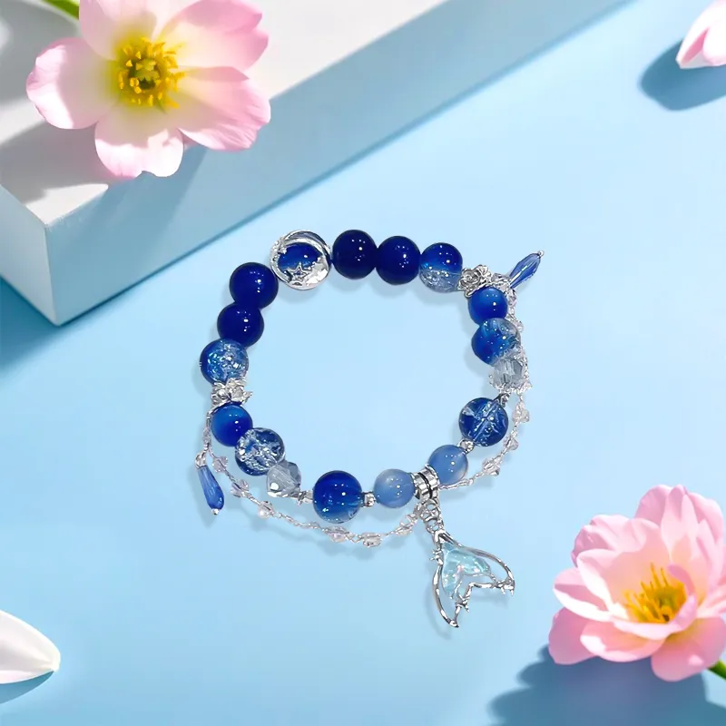 Inkopper Glass Bracelets Unisex-1
