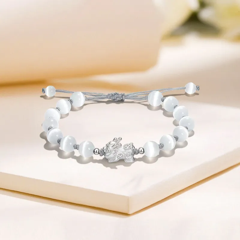 Inkopper Glass Cat Eye Bracelets Unisex-3
