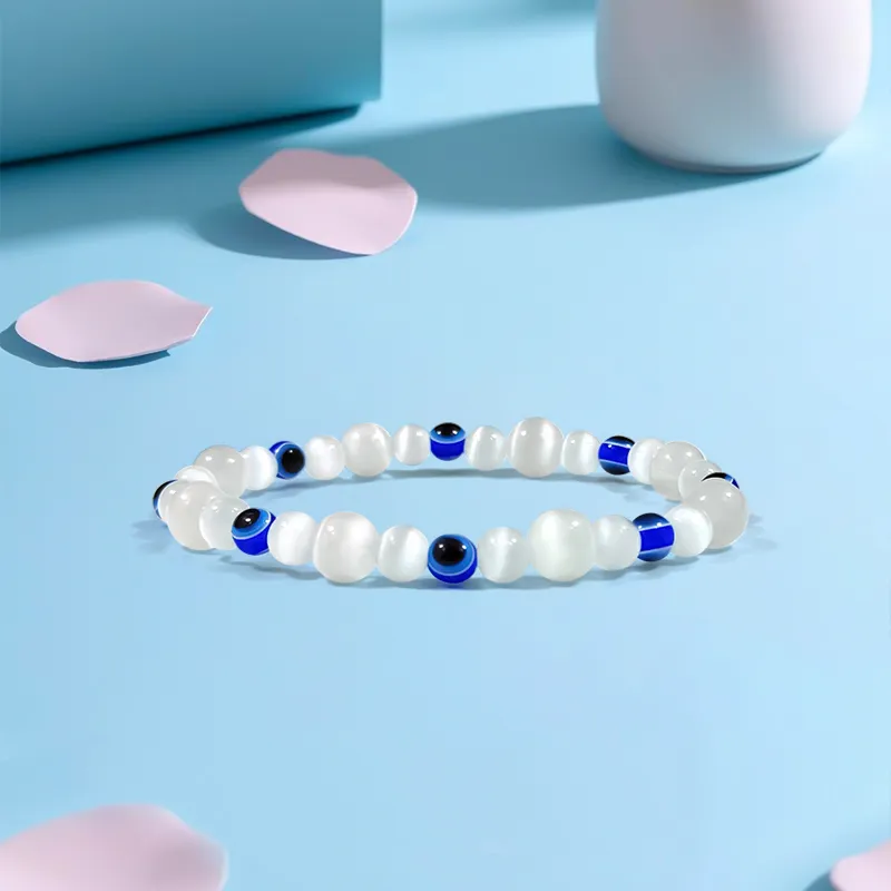 Inkopper Glass Cat Eye Bracelets Women's-1