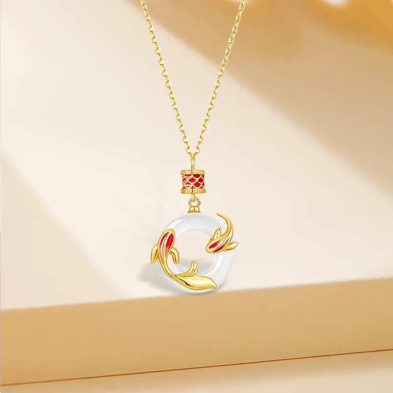 Inkopper Chalcedony Necklaces Women's-1