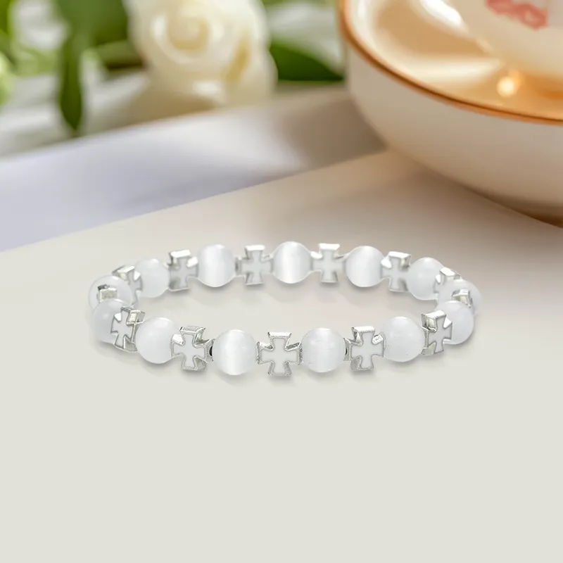 Inkopper Glass Cat Eye Bracelets Unisex-2