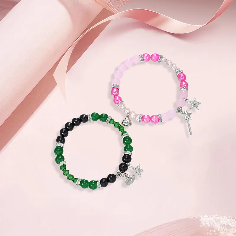 Inkopper Faux Crystal Bracelets Unisex-2