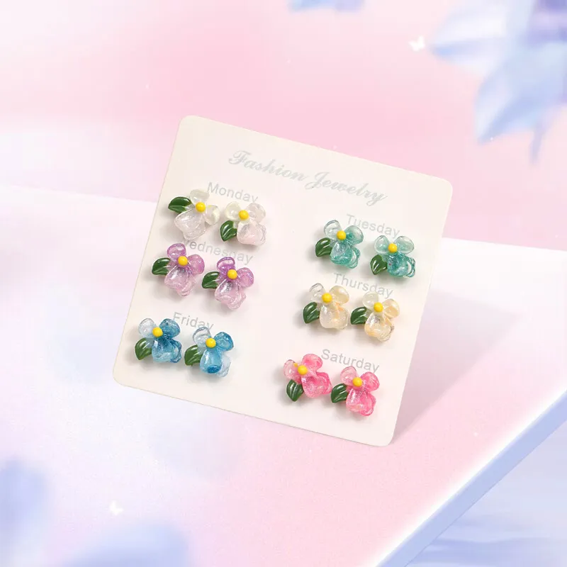 Inkopper Resin Stud Earrings Women's-1