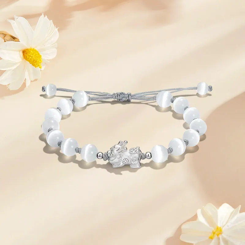 Inkopper Glass Cat Eye Bracelets Unisex-2
