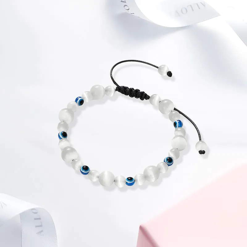 Inkopper Glass Cat Eye Bracelets Unisex-1