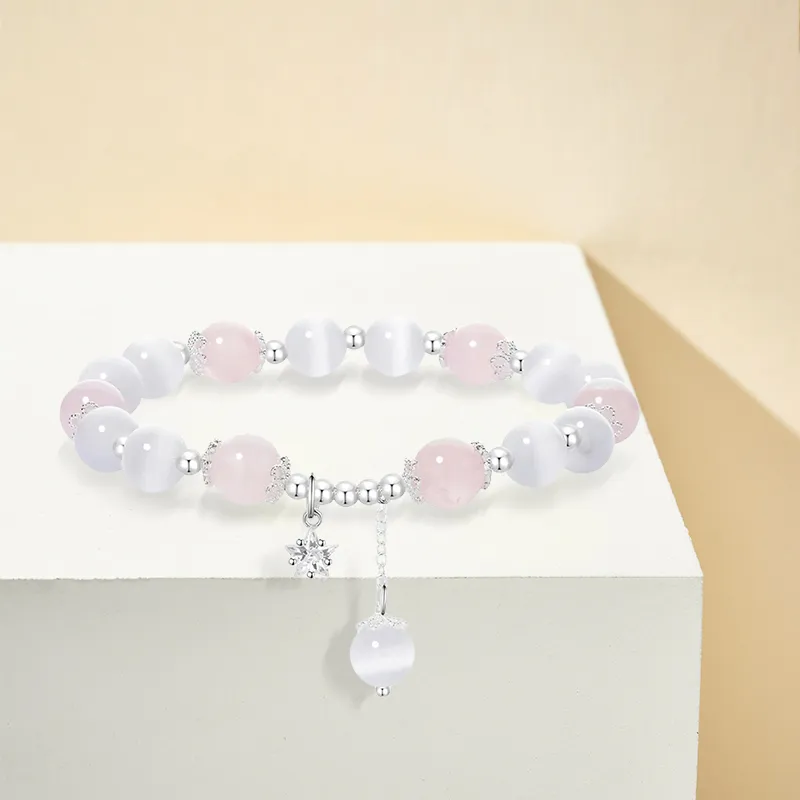 Inkopper Glass Cat Eye Bracelets Women's-2