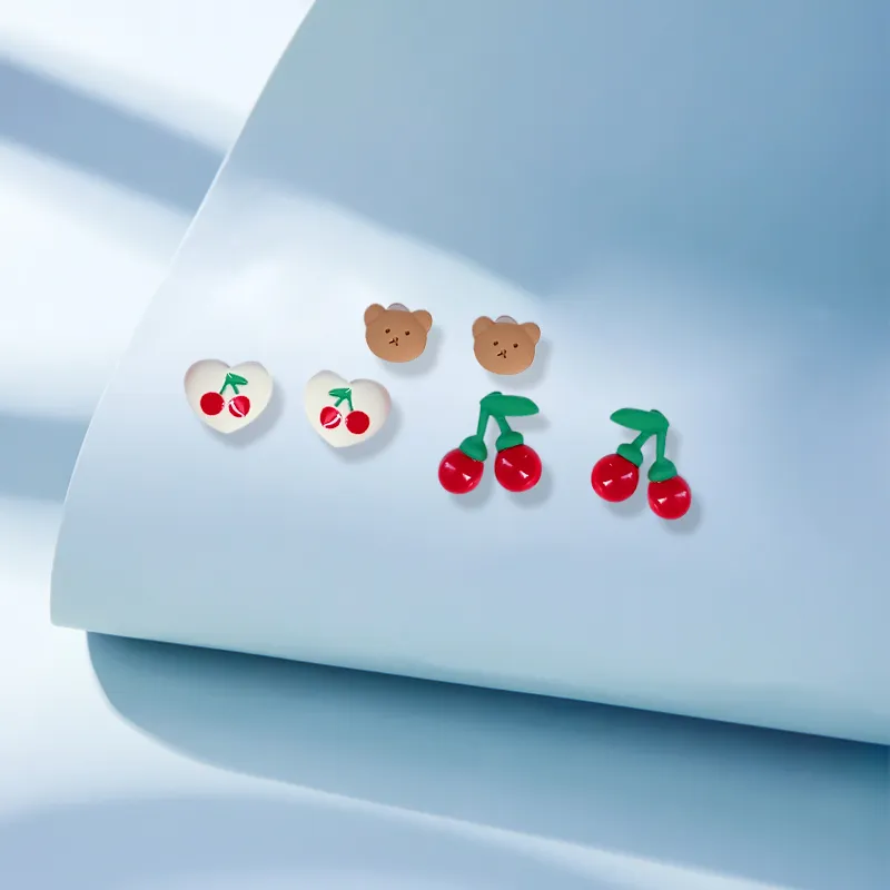Inkopper Alloy Stud Earrings Women's-3