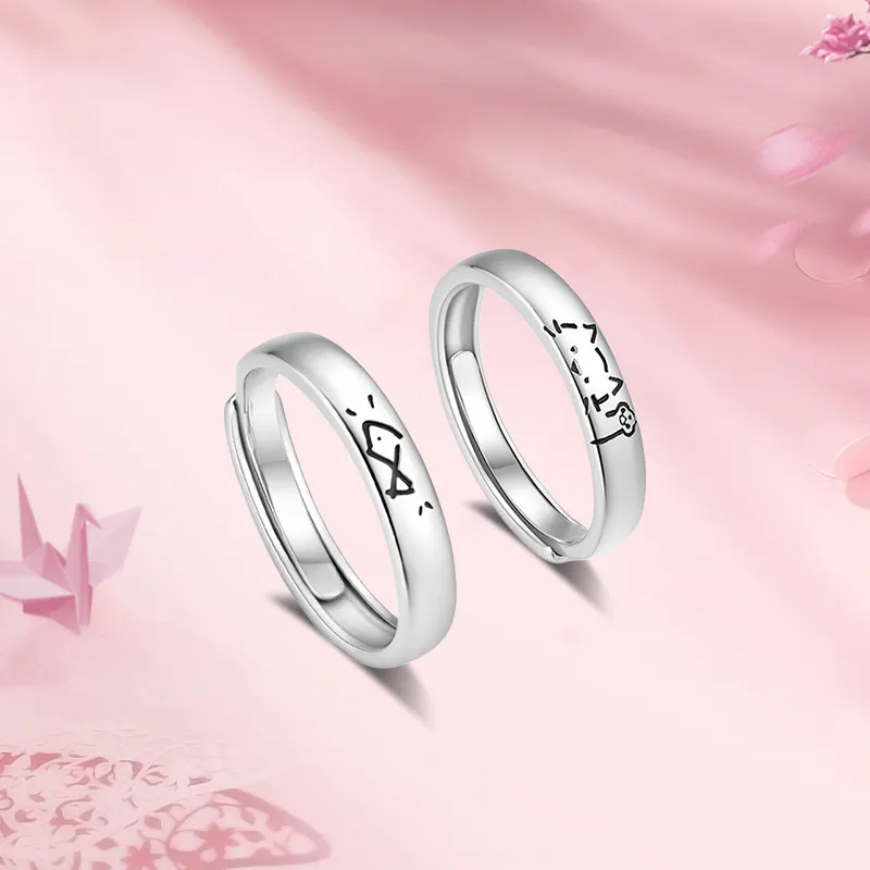 Inkopper Sterling Silver Rings Unisex-4