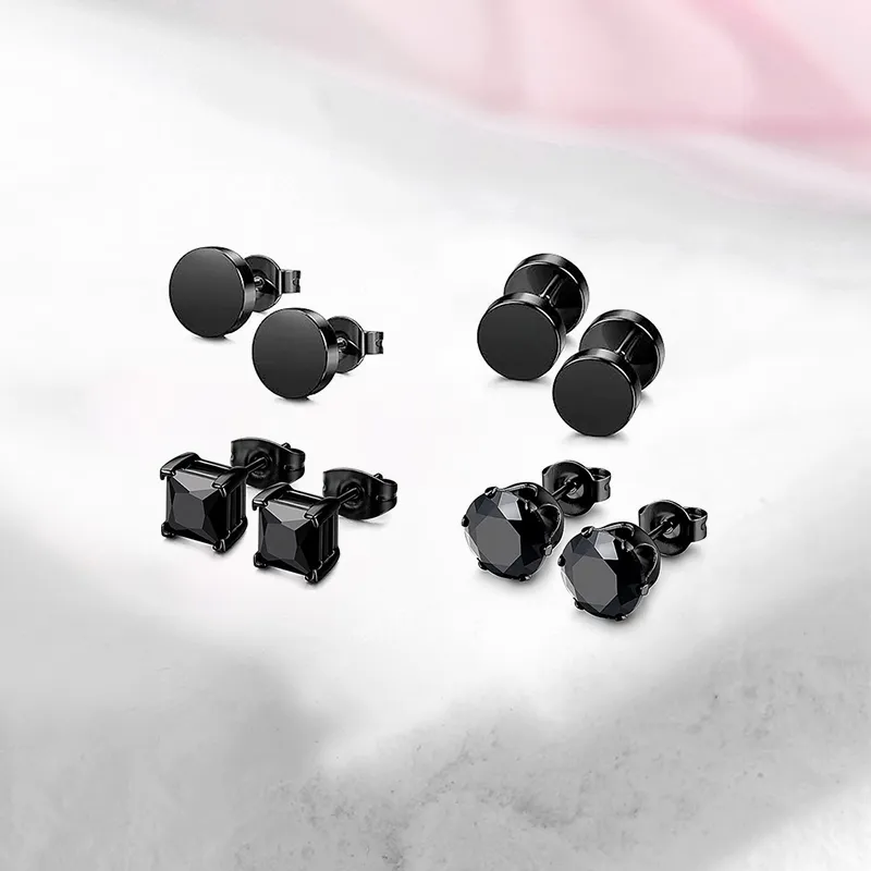 Inkopper Alloy Stud Earrings Unisex-1