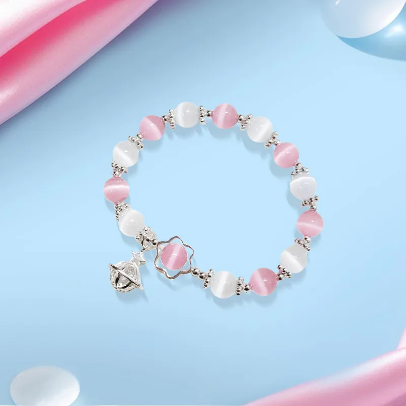 Inkopper Glass Cat Eye Bracelets Women's-3