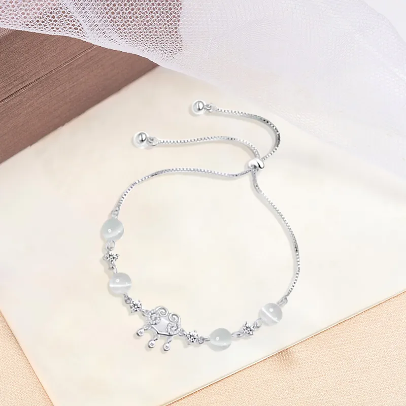 Inkopper Glass Cat Eye Bracelets Women's-4