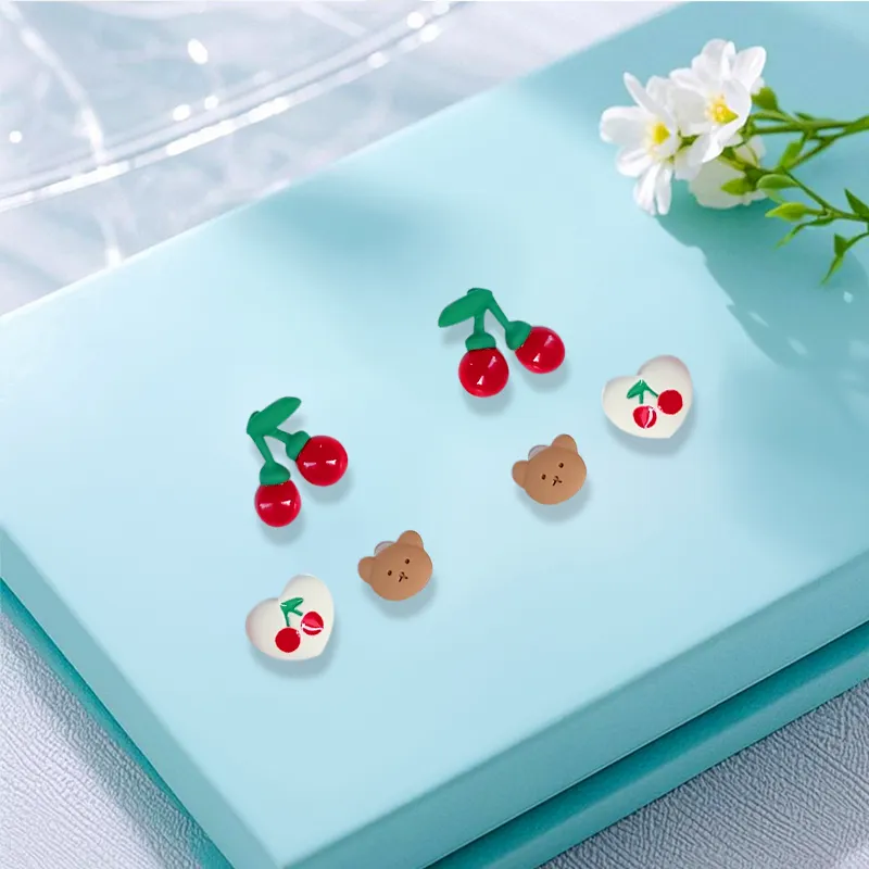 Inkopper Alloy Stud Earrings Women's-1