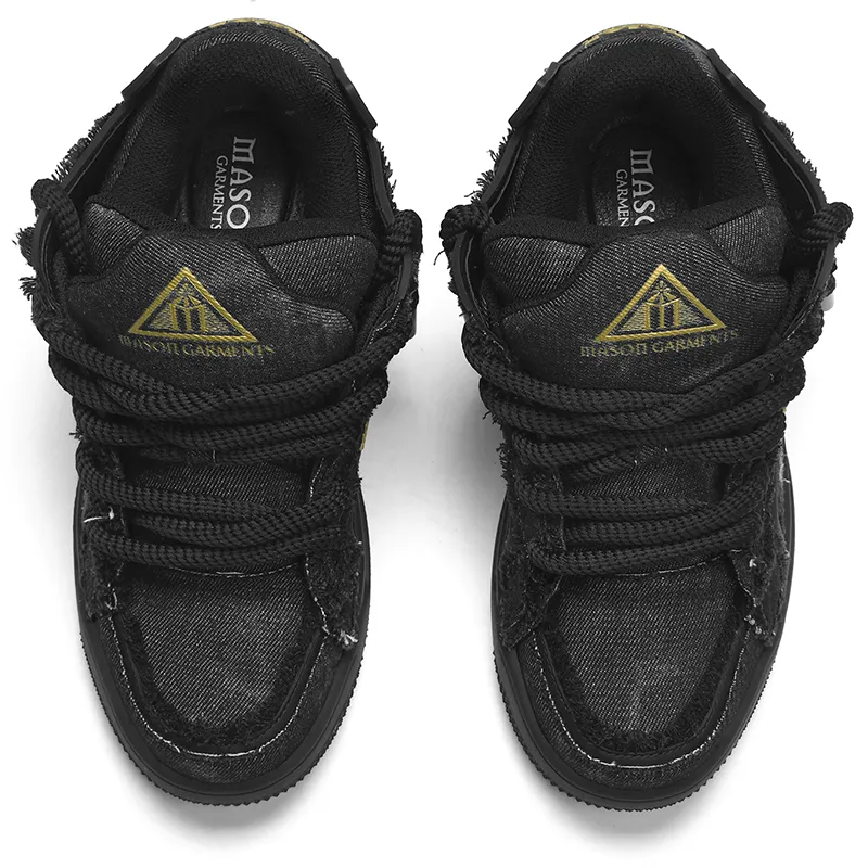 Masongarments Heavenly Ladder Skateboard Shoes Unisex Jet Black Exclusive Box-5
