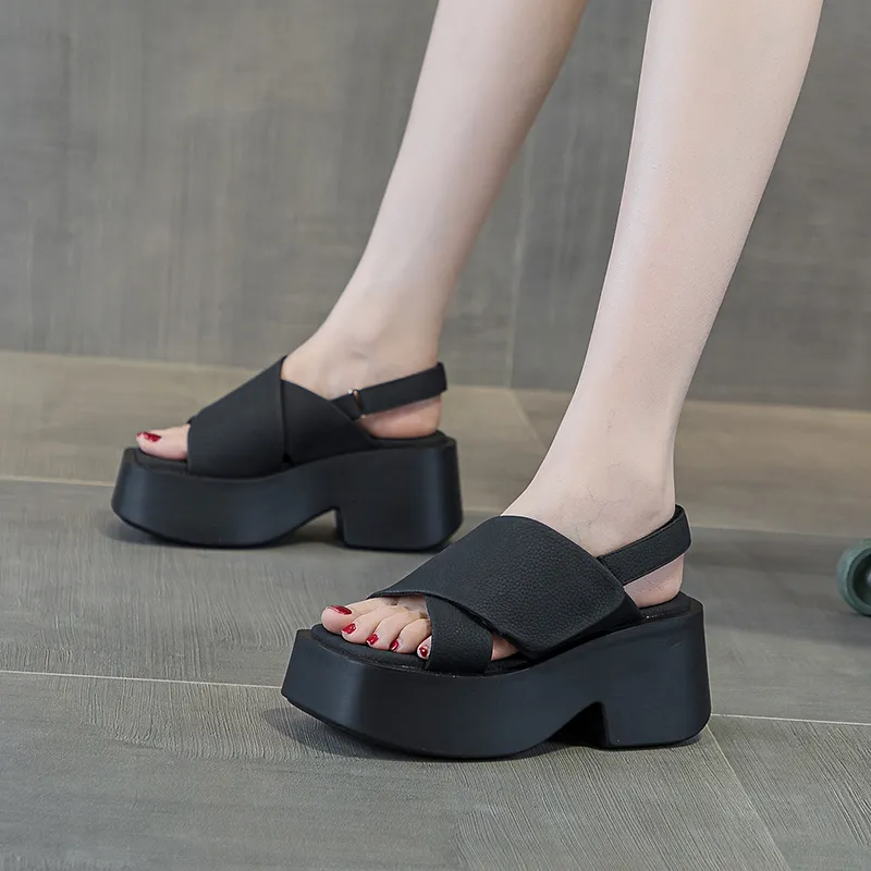 Shangjinni One Strap Sandals 9cm Women's-11