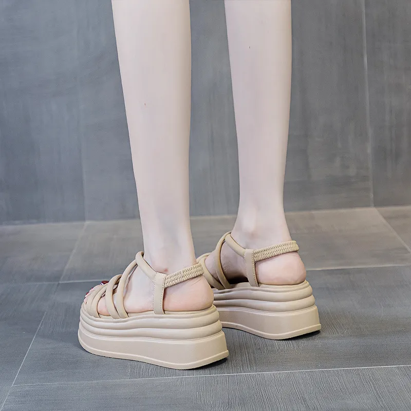 Shangjinni One Strap Sandals 7cm Women's-12
