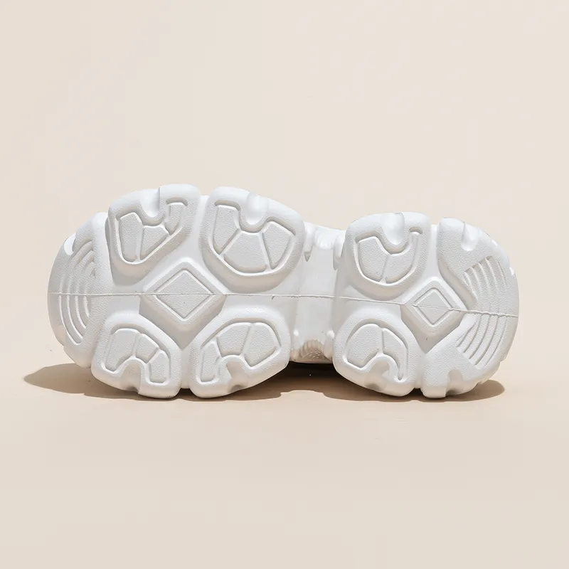 Shangjinni Abrasion Resistant Breathable Height Increasing Low Top Chunky Sneakers Women's-5