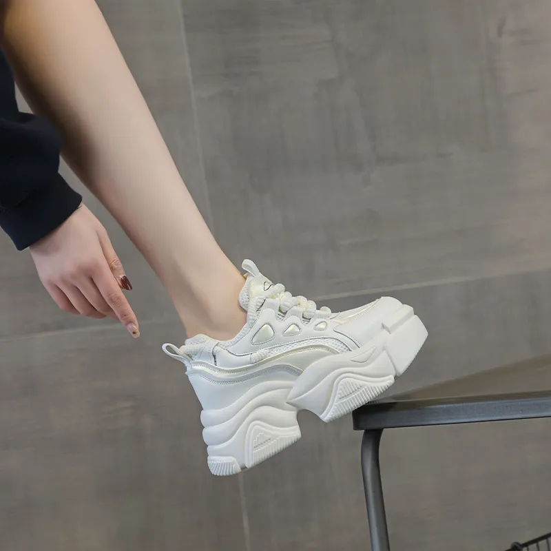 Shangjinni Low-Top Chunky Sneakers Women's-8