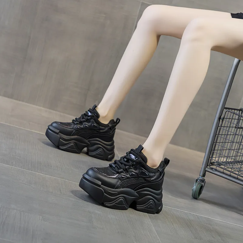 Shangjinni Low-Top Chunky Sneakers Women's-3