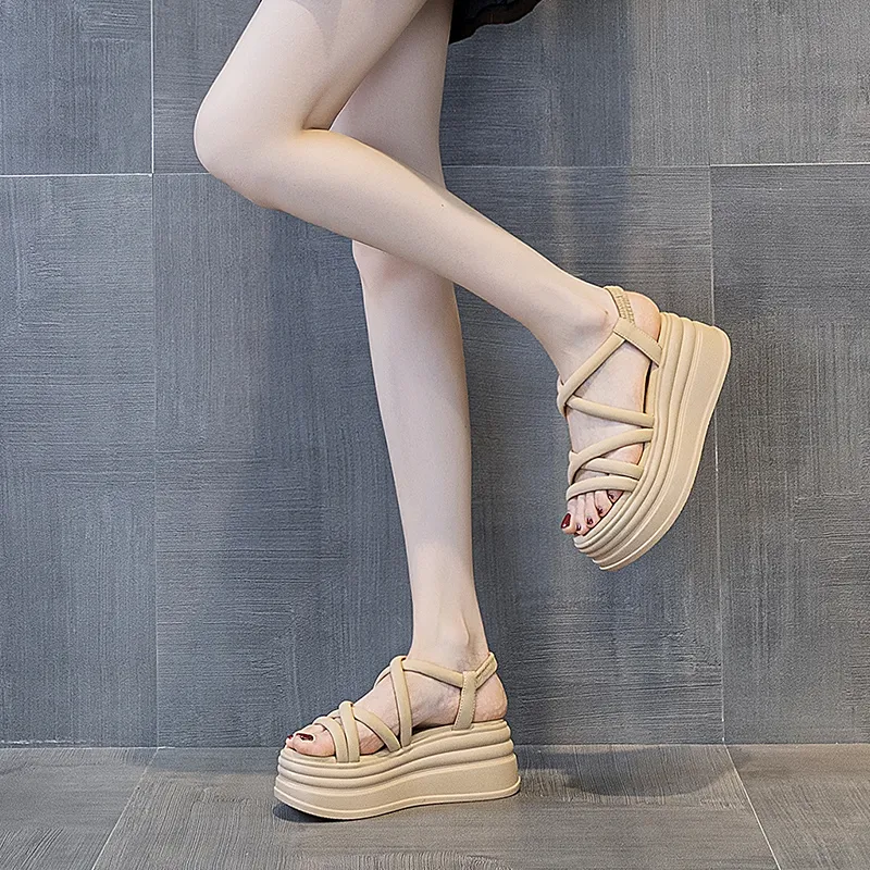 Shangjinni One Strap Sandals 7cm Women's-13