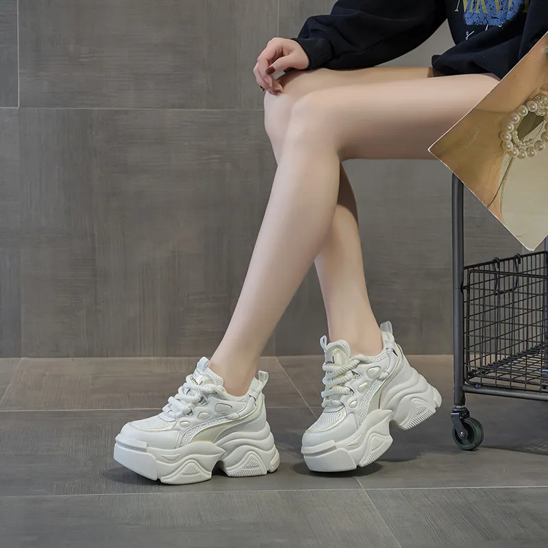 Shangjinni Low-Top Chunky Sneakers Women's-10