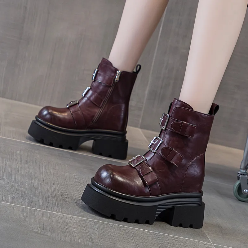 Shangjinni Ankle Boots 9cm Women's-7