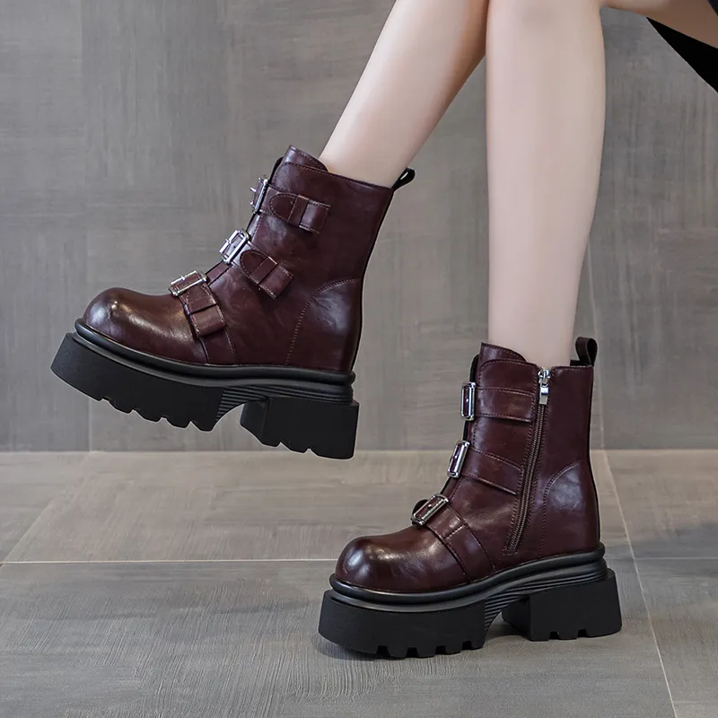 Shangjinni Ankle Boots 9cm Women's-8