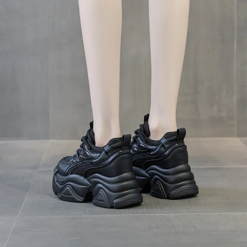 Shangjinni Low-Top Chunky Sneakers Women's-5