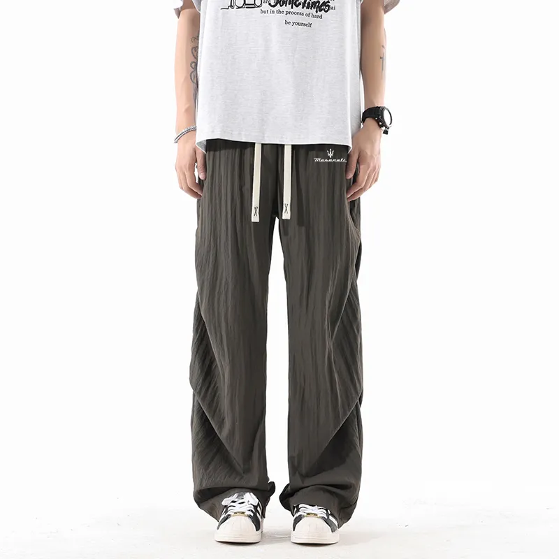 Maserati Casual Pants Unisex Dark Gray-14
