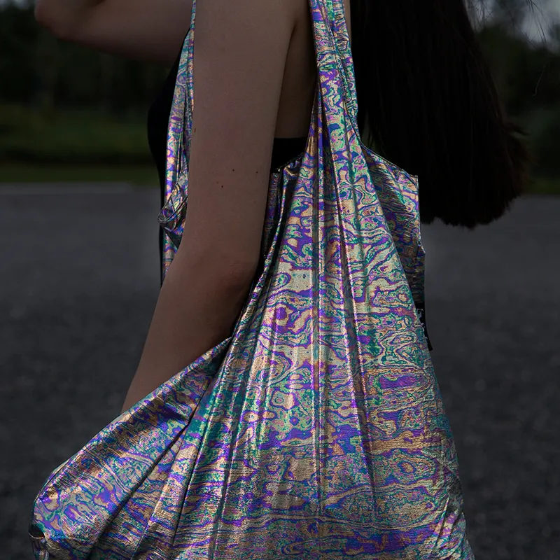 ENVIROSAX Polyester Handbag, Shoulder Bag Large Size Unisex Multicolor-4