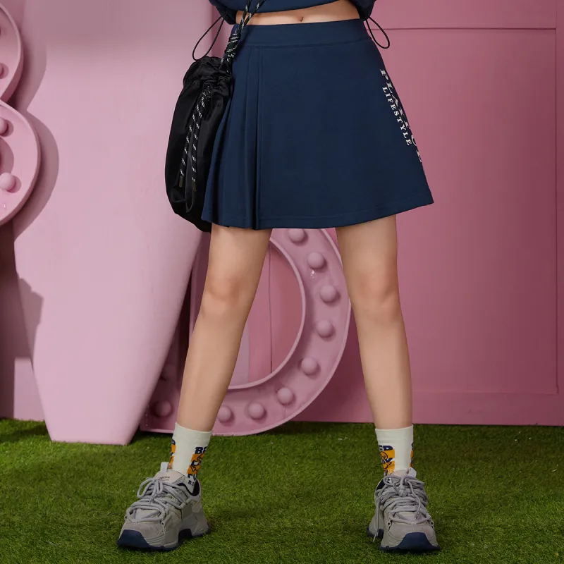 B.Duck Casual Short Skirts Women's Navy Blue-2