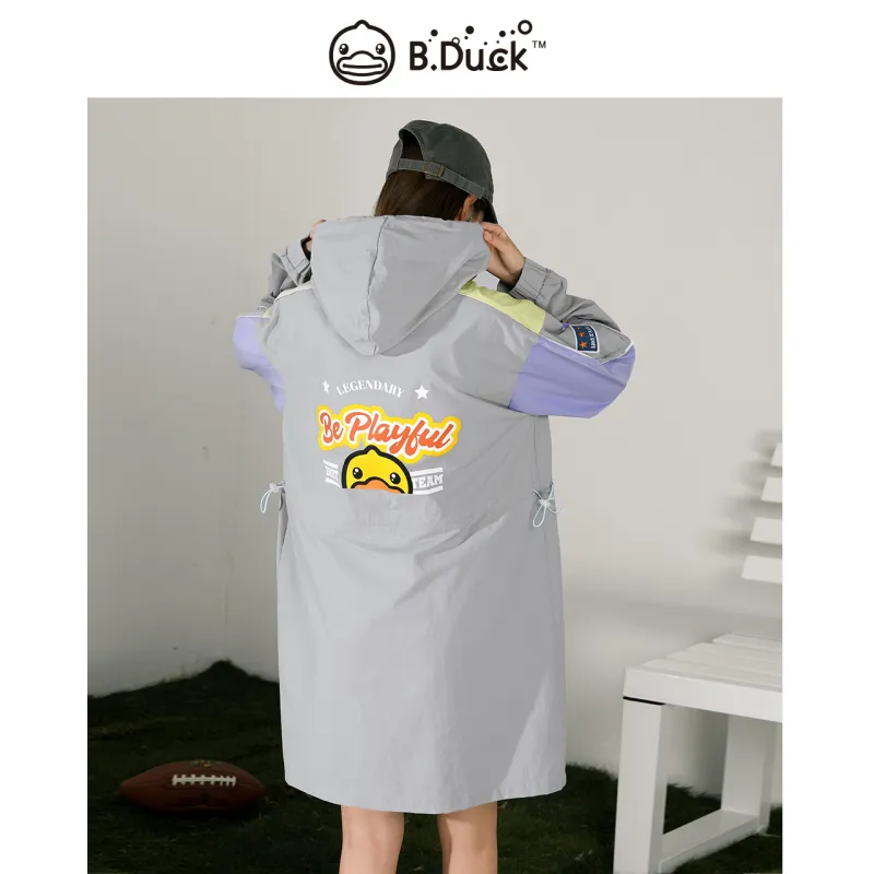 B.Duck Long Sleeved Dresses Women's Light Gray-1