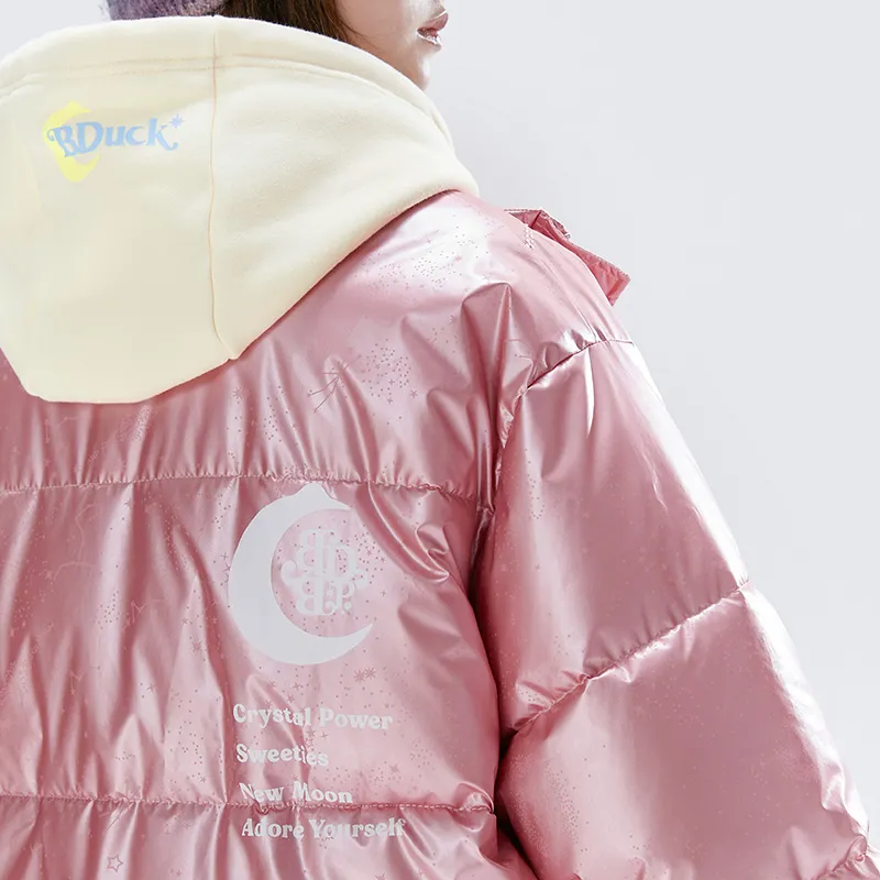 B.Duck Puffer Jacket Women's Pink-2